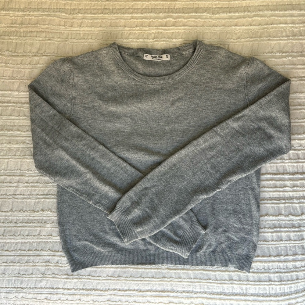 Pull&Bear Grey Cashmere Sweater